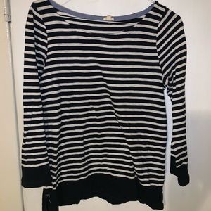 J. Crew striped 3/4 sleeve